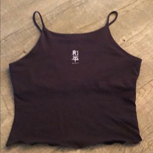 Black top with built in bra